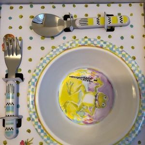 MacKenzie-Childs classic Frog dinnerware set